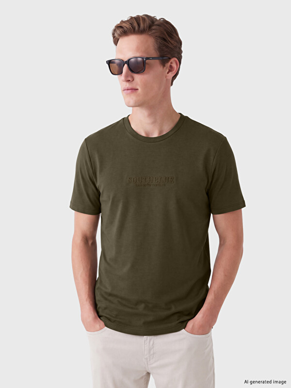 SOUTHBLUE Man Khaki T-Shirt