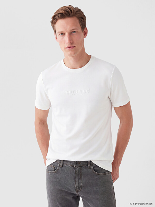 SOUTHBLUE Crew Neck Men's T-Shirt