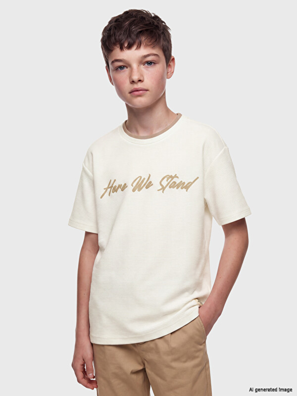 LCW Kids Printed Boys' T-shirt