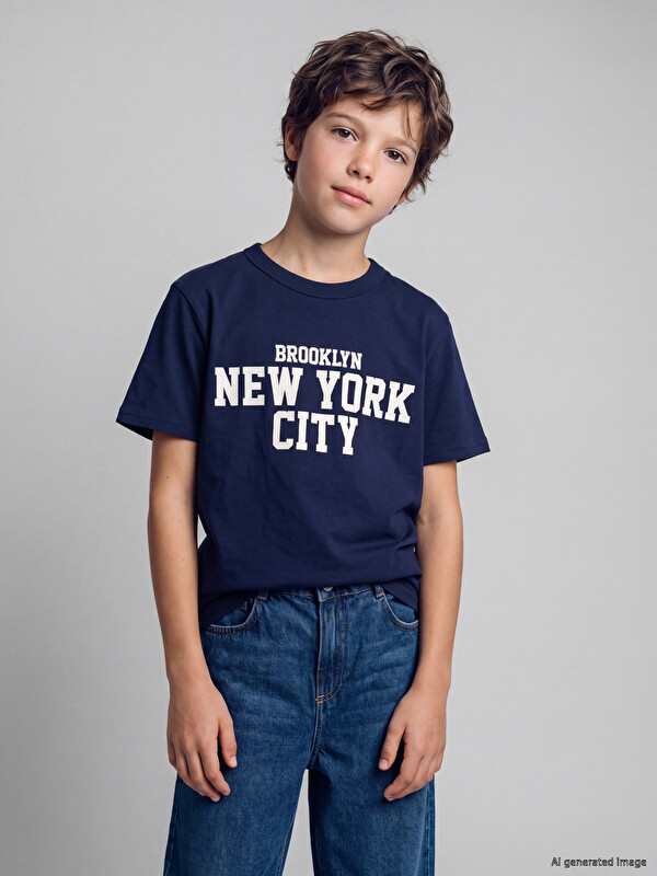 LCW Kids Tricou Băieți Imprimat New York