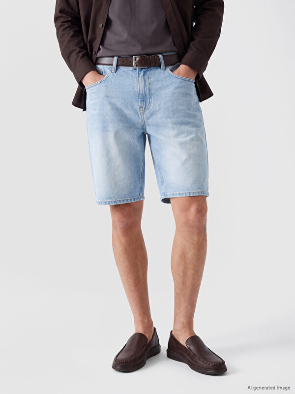 LCW Jeans Джинсові шорти вільного крою для чоловіків