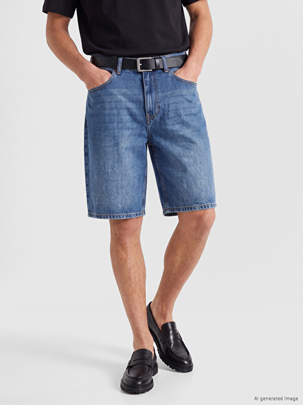 LCW Jeans Джинсові шорти вільного крою для чоловіків