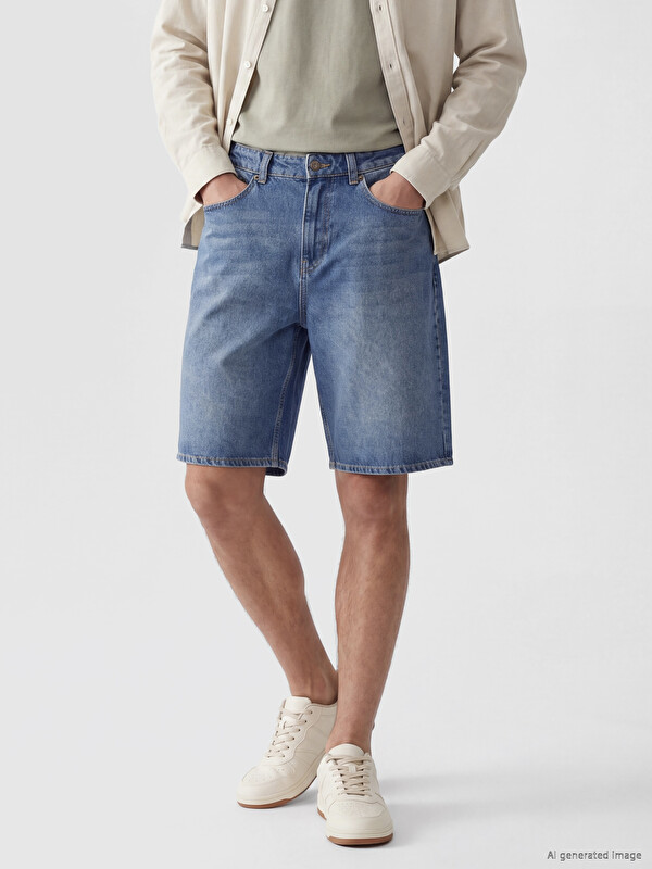 LCW Jeans Вільні Чоловічі Джинсові Шорти