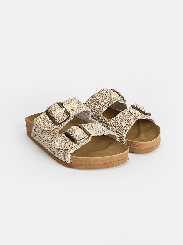 LCW STEPS Knit Patterned Women's Sliders