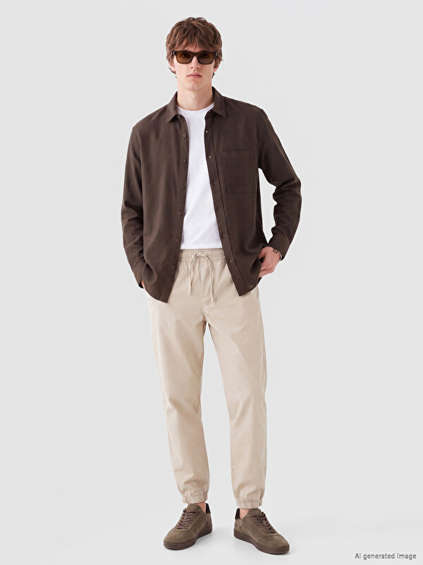 XSIDE Regular Fit Poplin Erkek Pantolon