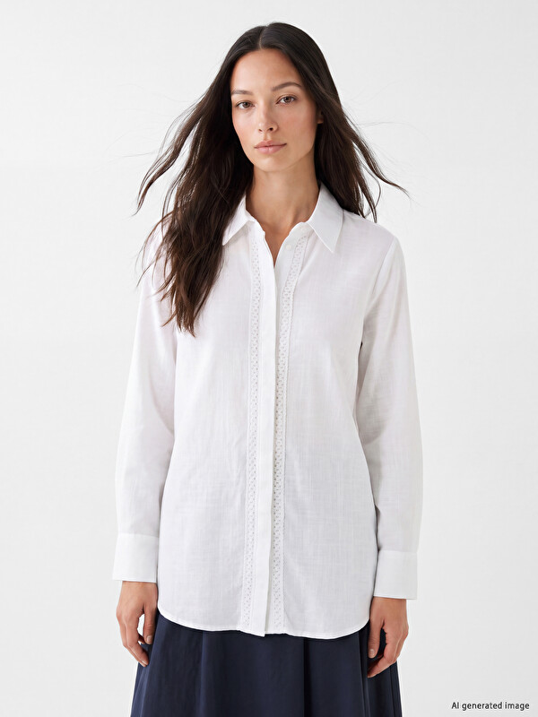 LCW EVERYDAY Woman White Shirt Tunic