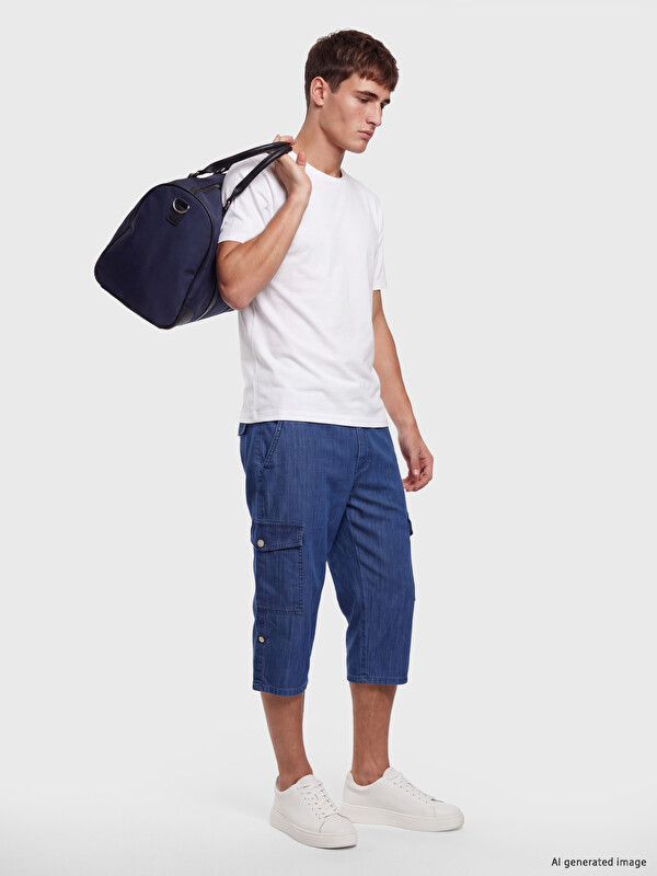 LCW Jeans Muškarac Indigo Plava Denim šorc
