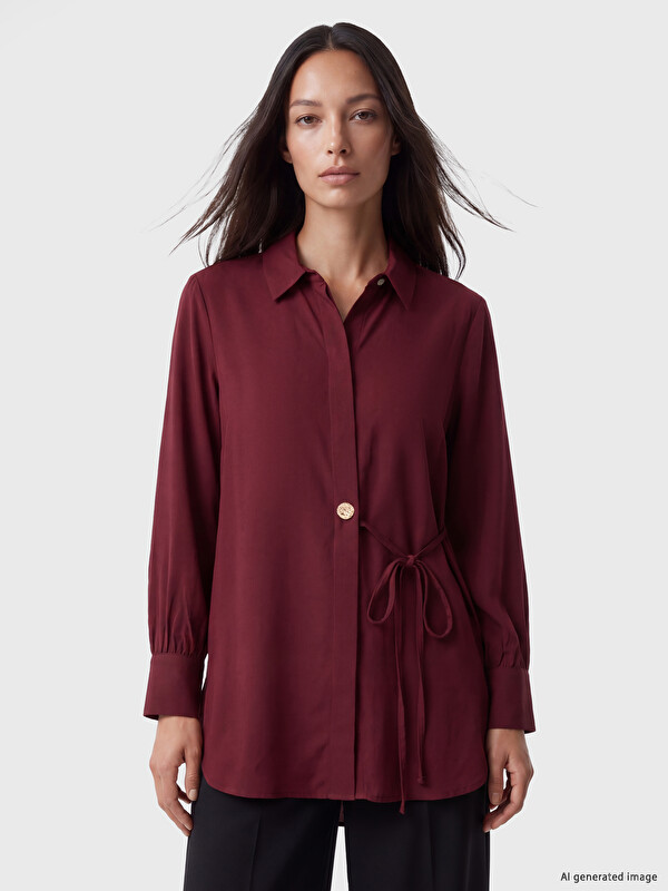 LCW EVERYDAY Beli Bağlamalı Kadın Gömlek Tunik