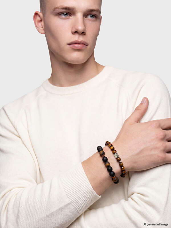 LCW ACCESSORIES Stone Men's Bracelet