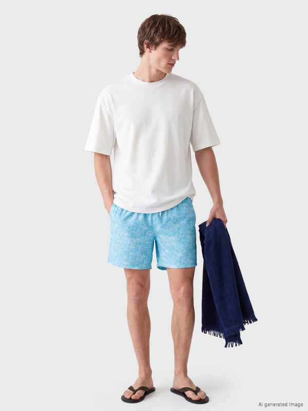 LCW SWIMWEAR شورت سباحة تركواز راجل