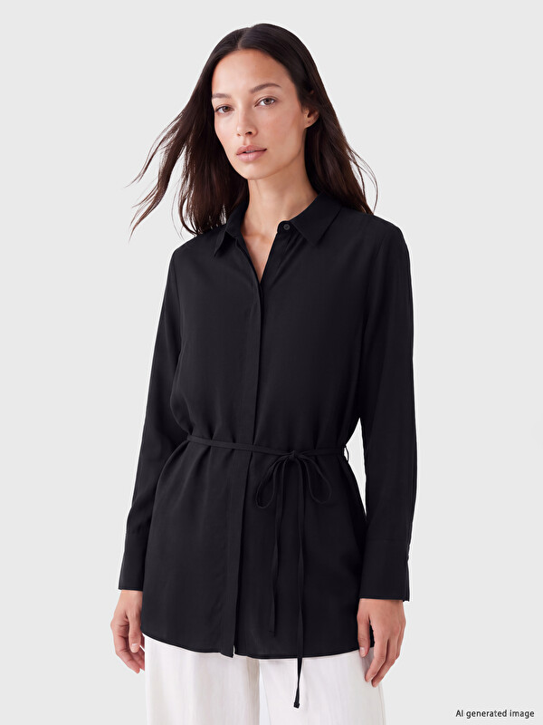 LCW EVERYDAY Beli Kuşaklı Kadın Gömlek Tunik