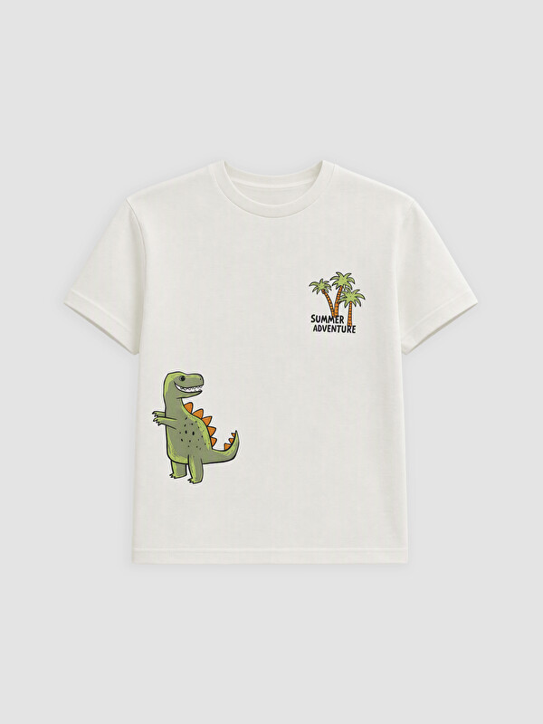 LCW baby Crew Neck Printed Baby T-Shirt
