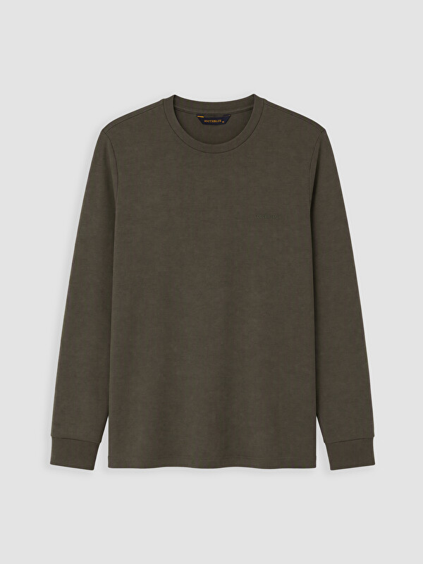 SOUTHBLUE Bisiklet Yaka Baskılı Erkek Sweatshirt
