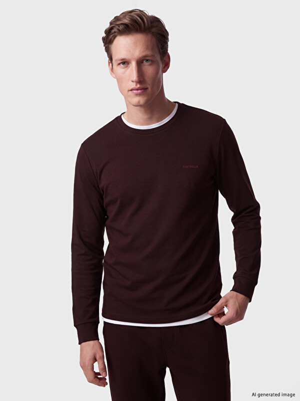 SOUTHBLUE Crew Neck Printed Men's Sweatshirt