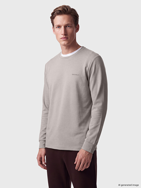 SOUTHBLUE Bisiklet Yaka Erkek Sweatshirt