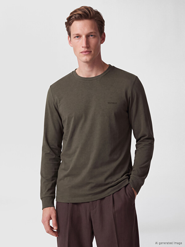 SOUTHBLUE Crew Neck Printed Men's Sweatshirt
