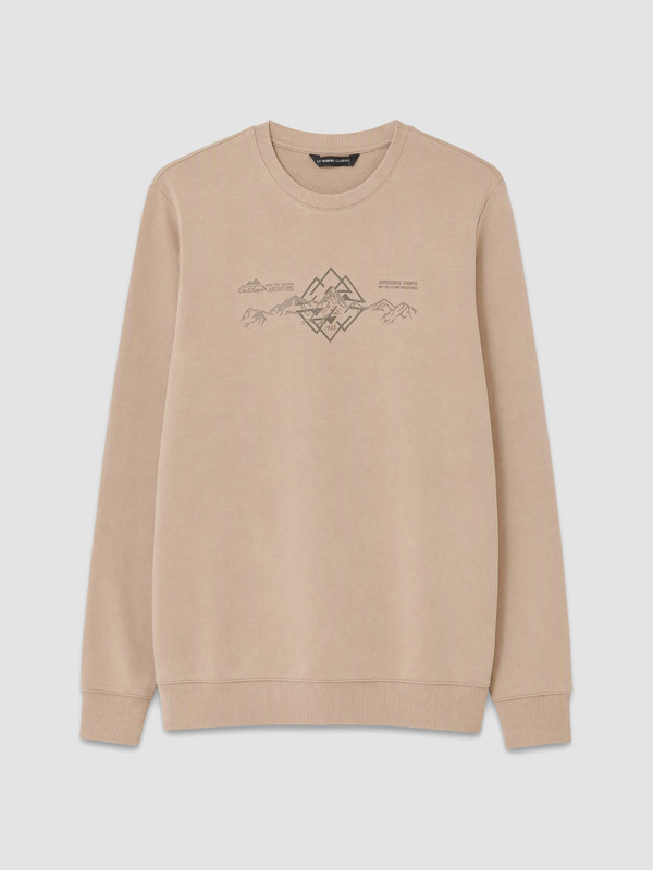 LCWAIKIKI Classic Bisiklet Yaka Erkek Sweatshirt