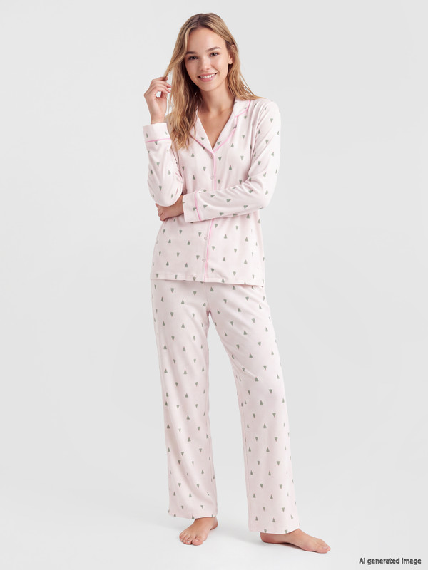 LCW DREAM Yılbaşı Temalı Kadın Pijama Takım