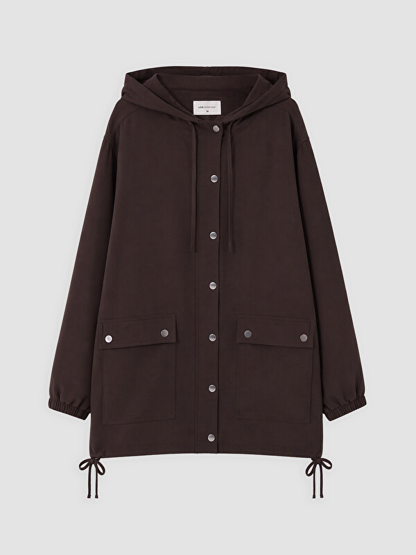 LCW EVERYDAY Kapüşonlu Oversize Kadın Tesettür Kap
