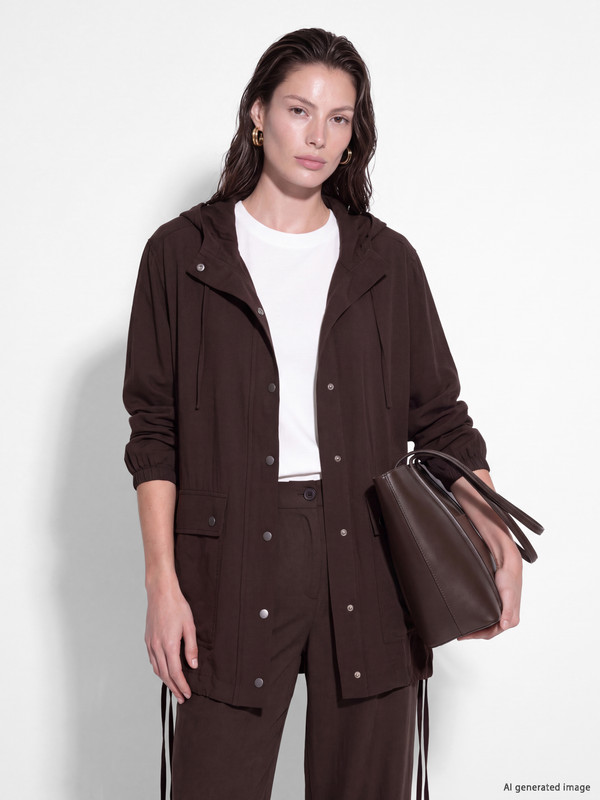 LCW EVERYDAY Hooded Oversize Women's Modest Coat