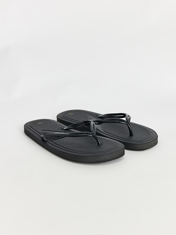 LCW STEPS Woman Black Flip Flops