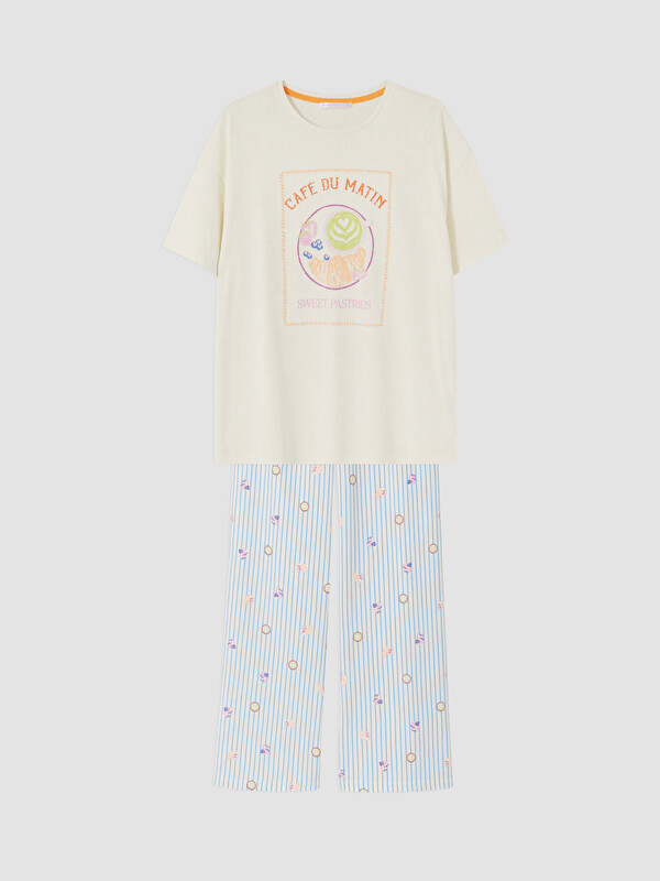 LCW DREAM Baskılı Kadın Pijama Takım