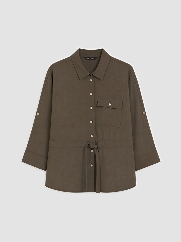 LCW Vision Laced Pocketed Women's Shirt