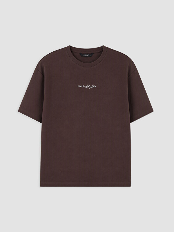 XSIDE T-shirt penje me jakë të rrumbullakët për burra