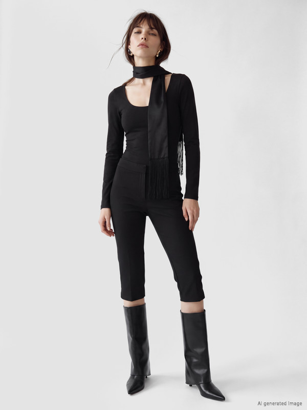 LCW Vision پانتۆڵی کاپری باریک بۆ ژن