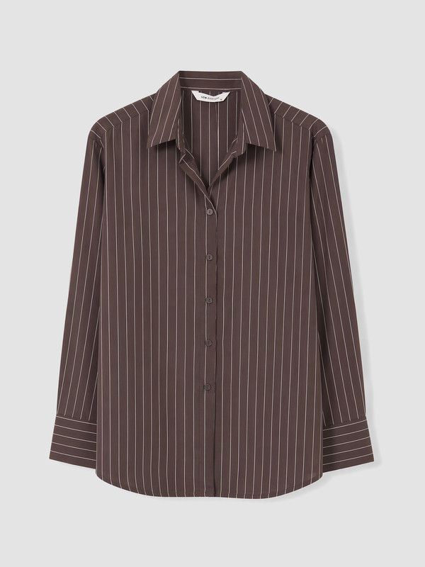 LCW EVERYDAY Çizgili Poplin Kadın Gömlek
