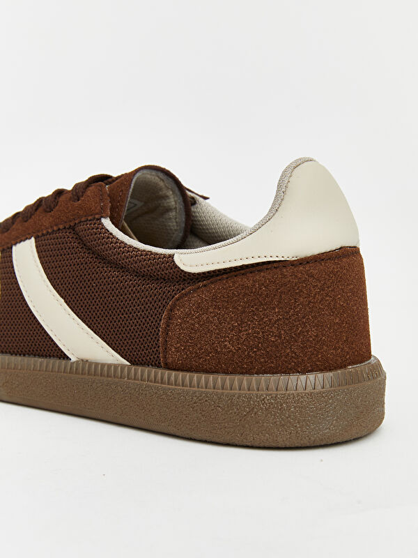 Lcw Steps Kahverengi Lcw Steps Süet Görünümlü ve Fileli Kadın Spor Ayakkabı