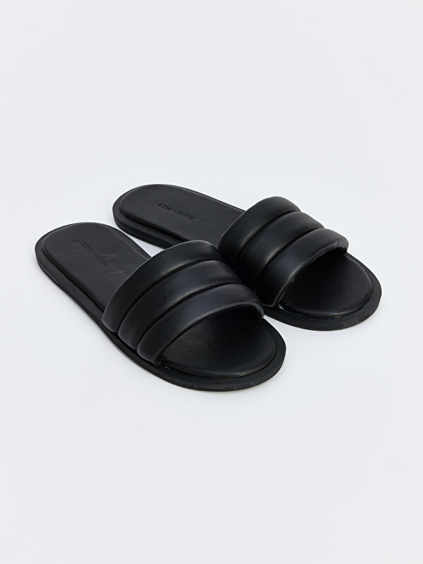 LCW ACCESSORIES Deri Görünümlü Kadın Terlik