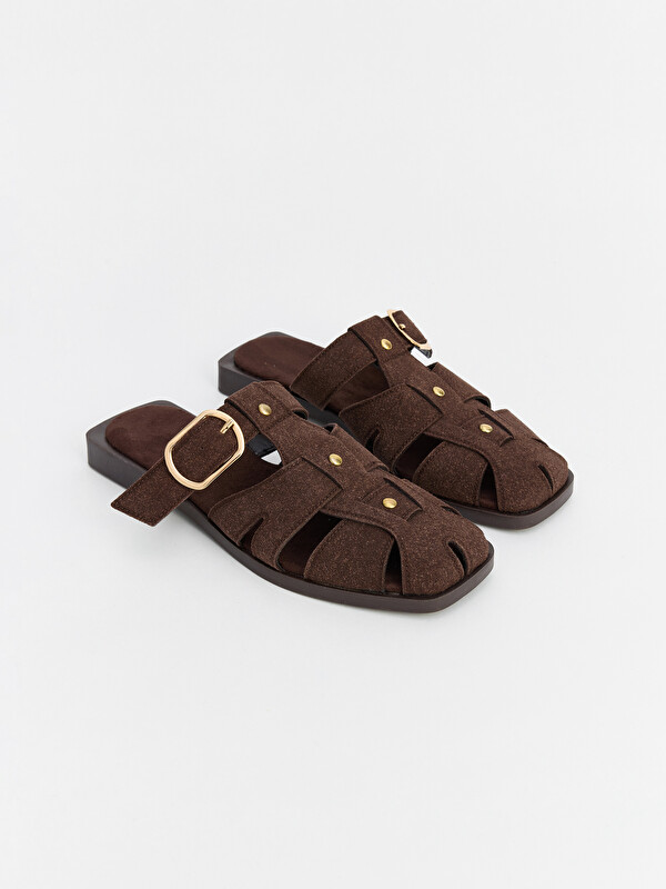 LCW STEPS Süet Görünümlü Kadın Sandalet