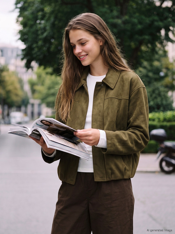 LCW Teen Suede-looking Girls' Jacket