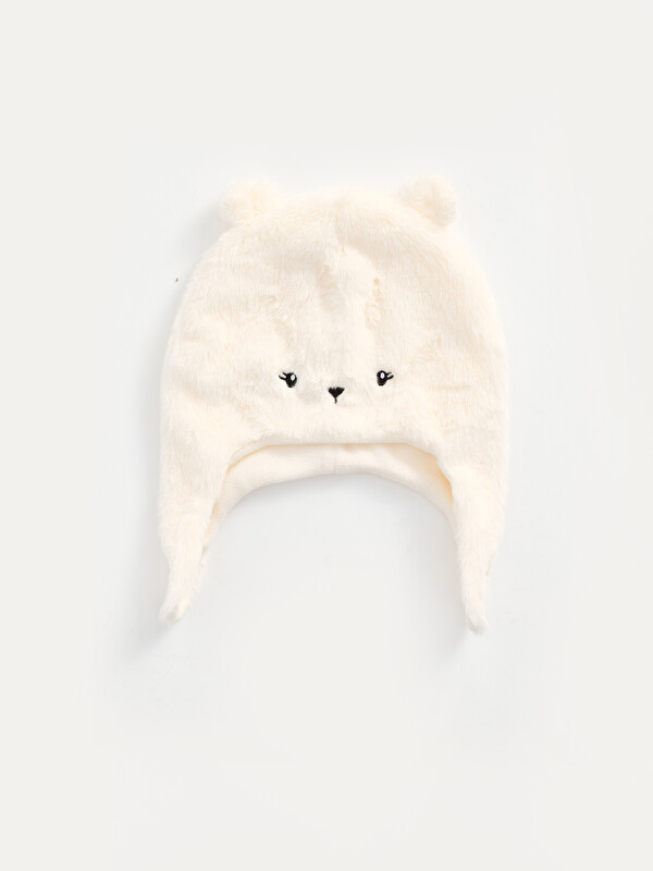 LCW ACCESSORIES Embroidered Plush Baby Girls' Snow Hat