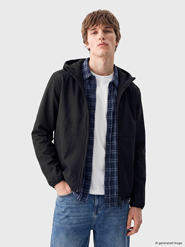 XSIDE Regular Fit Kapüşonlu Erkek Ceket