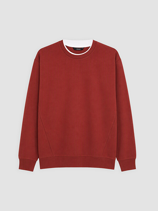 XSIDE Bisiklet Yaka Erkek Sweatshirt