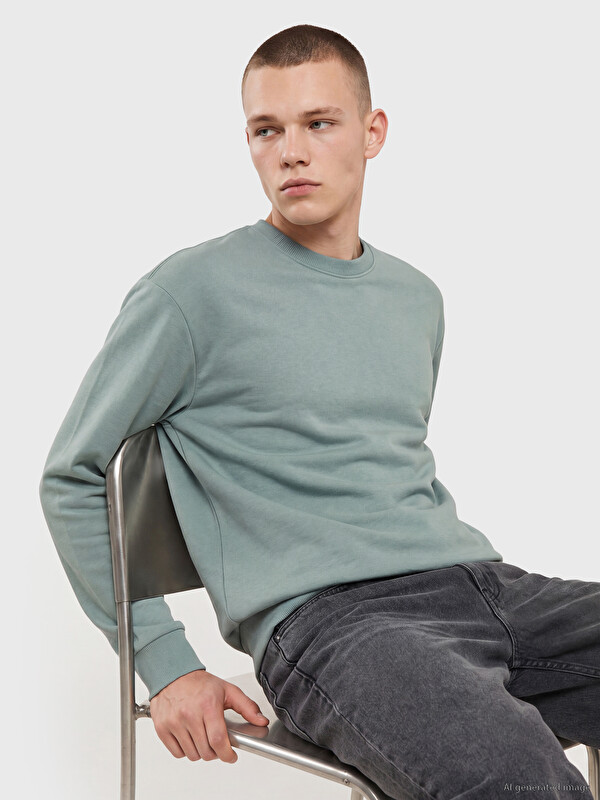 XSIDE Crew Neck Men's Thick Sweatshirt