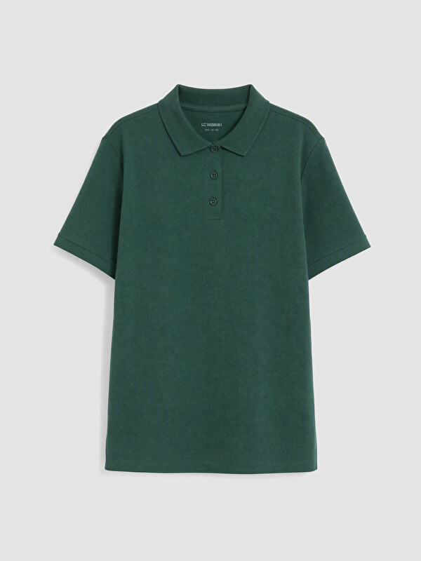 LCW Kids Polo Collar Girls' Pique T-Shirt