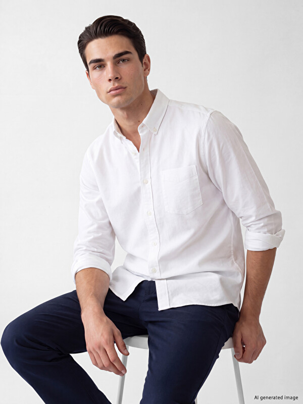LCWAIKIKI Classic Regular Fit Oxford Erkek Gömlek