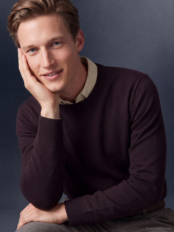 SOUTHBLUE Crew Neck Men's Knitwear Sweater
