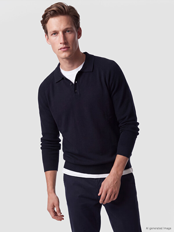 SOUTHBLUE Polo Yaka Erkek Kazak