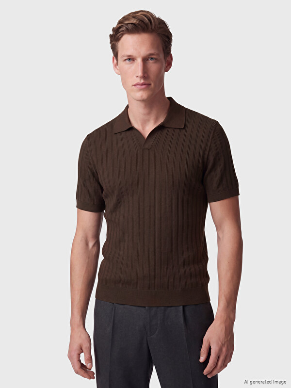 SOUTHBLUE Tricou Polo din Tricot pentru Bărbați
