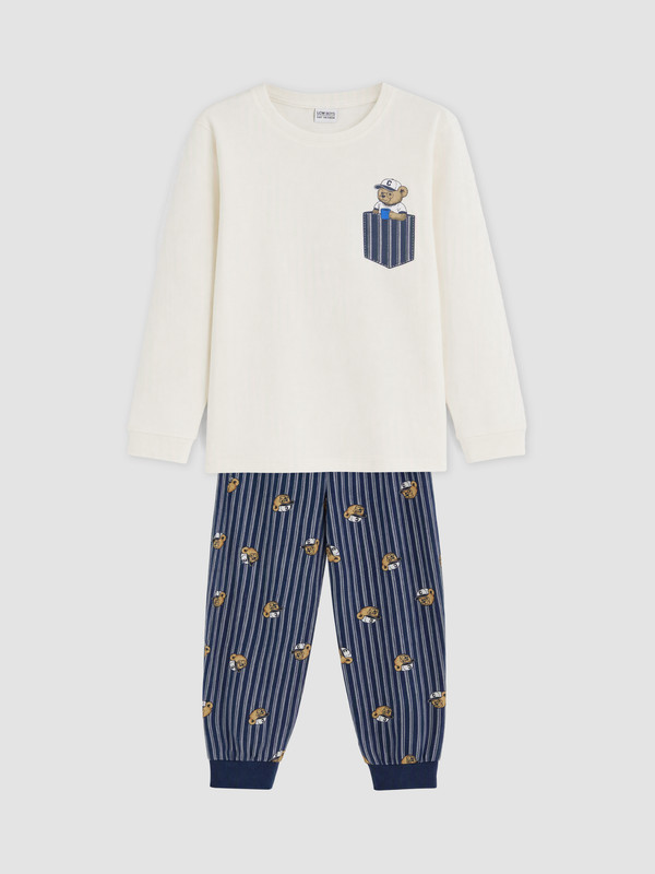 LCW Kids Teddy Bear Printed Boys' Pyjamas Set