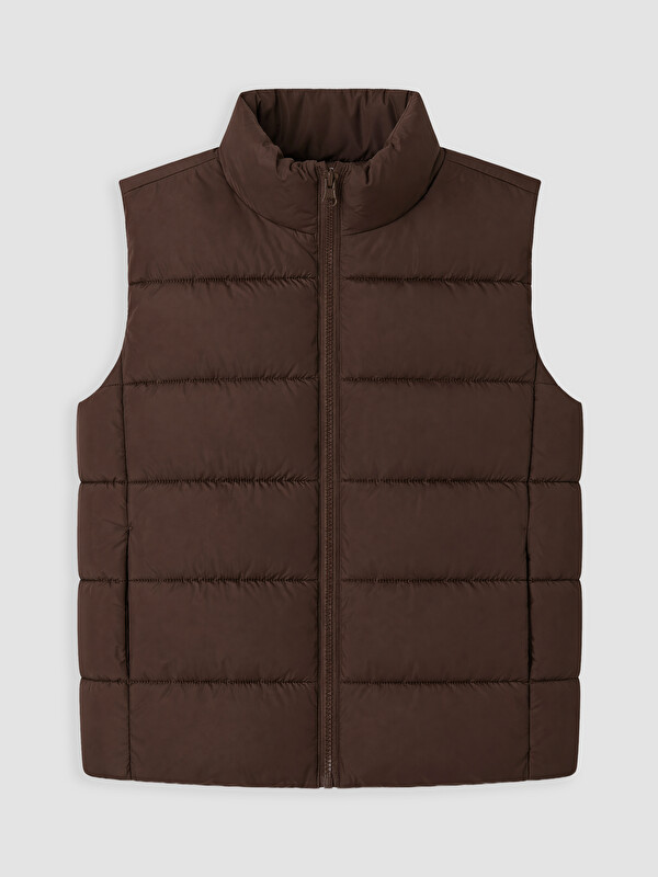 LCW Kids Mock Neck Quilted Girls' Puffer Gilet
