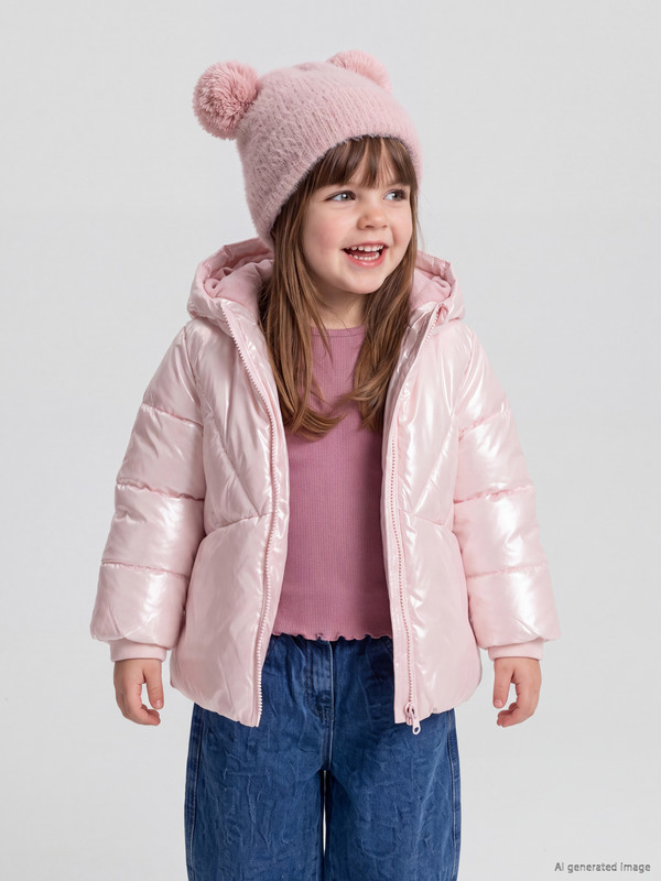 LCW baby Shiny-looking Baby Girls' Puffer Coat