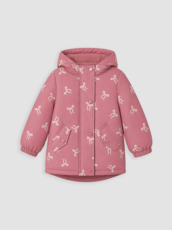 LCW baby капюшонды су өткізбейтін сәби қыздарға арналған күртке