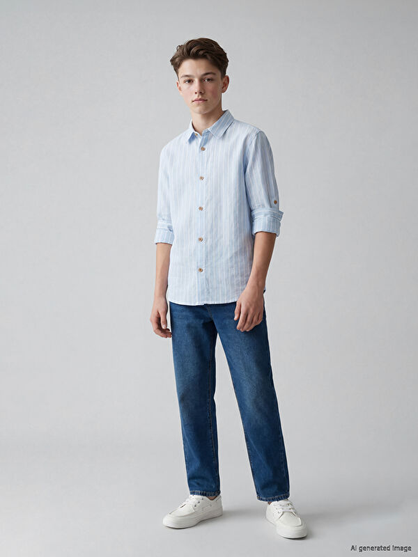LCW Kids Baggy Fit Erkek Çocuk Jean Pantolon
