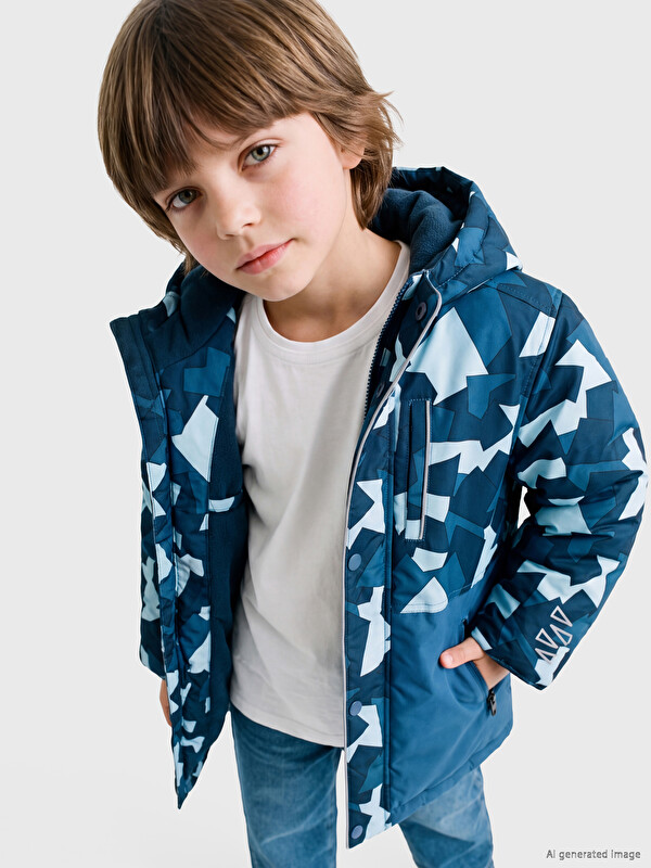 LCW Kids капюшонды ұлдарға арналған шаңғы күртке