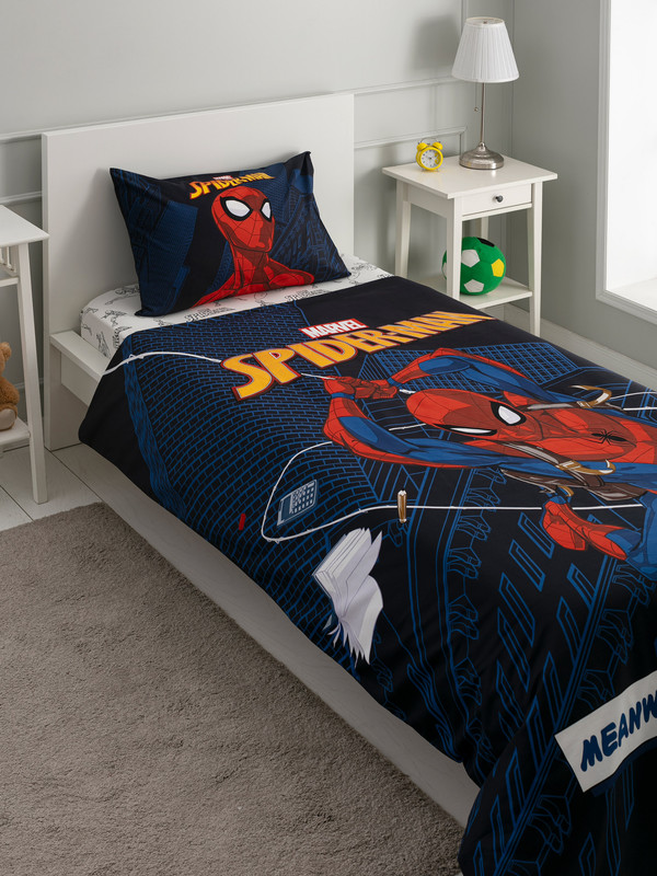 LCW HOME طقم كامل من غطاء لحاف للأطفال أزرق
